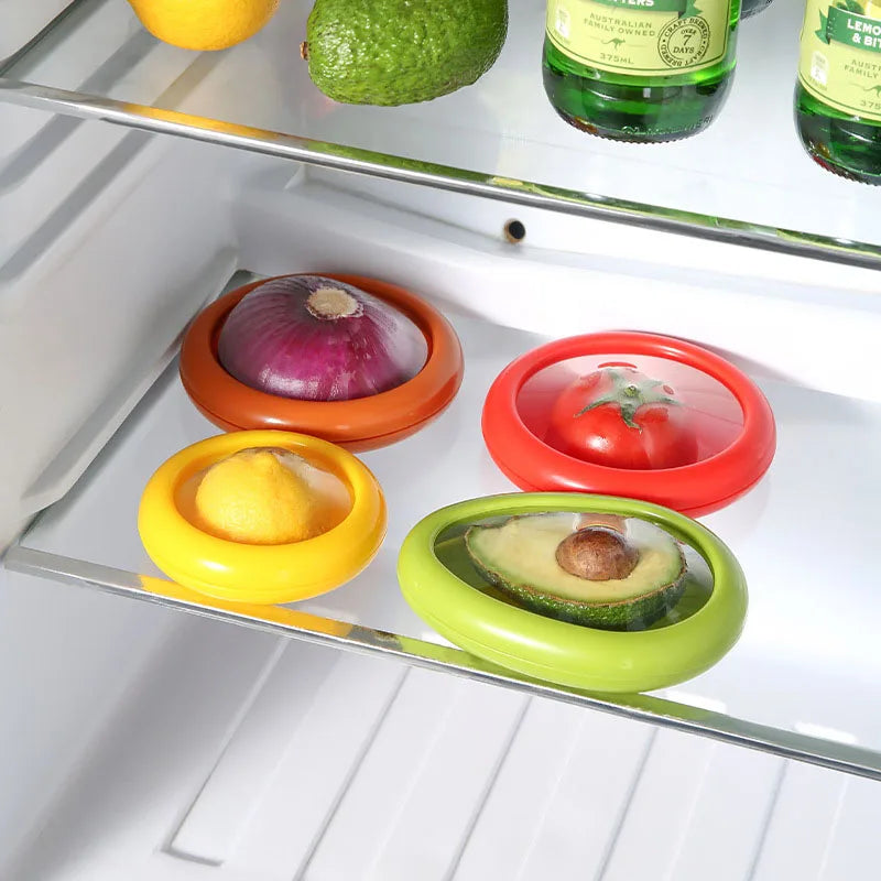 Airtight Storage Box for Fruits & Vegetables - Reusable Transparent Lid