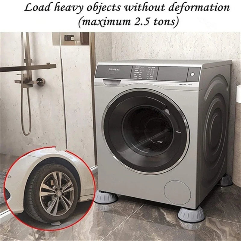 Vibration Dampening Pads for Washing Machine - Silent Support and Shock Absorber